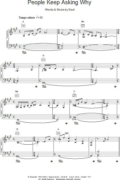 open zoom image for People Keep Asking Why - Piano/Vocal/Guitar, New, Main