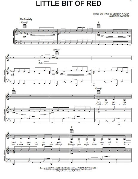 open zoom image for Little Bit Of Red - Piano/Vocal/Guitar, New, Main