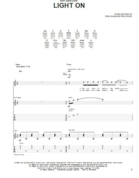 open zoom image for Light On - Guitar TAB, New, Main