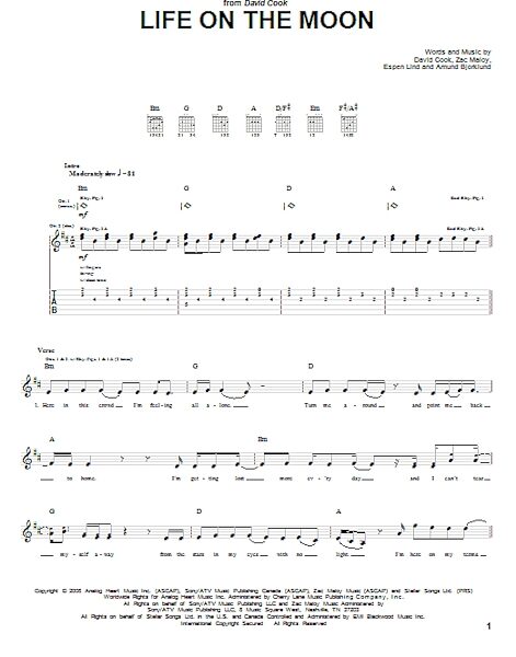 open zoom image for Life On The Moon - Guitar TAB, New, Main