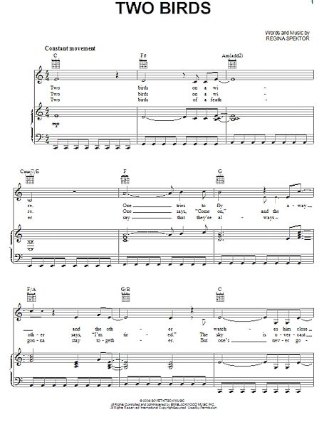 open zoom image for Two Birds - Piano/Vocal/Guitar, New, Main