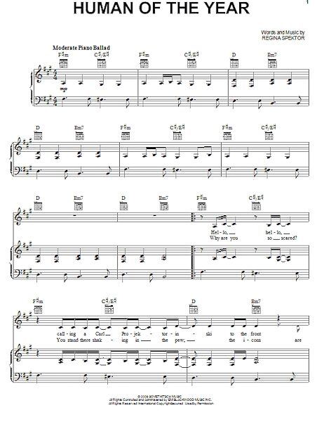 open zoom image for Human Of The Year - Piano/Vocal/Guitar, New, Main