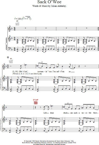 open zoom image for Sack O'Woe - Piano/Vocal/Guitar, New, Main