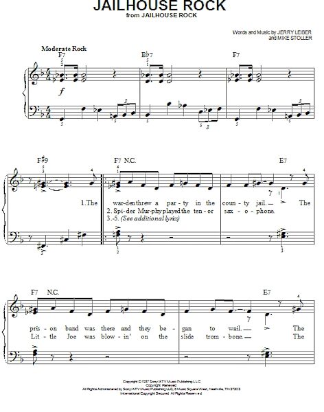 open zoom image for Jailhouse Rock - Easy Piano, New, Main