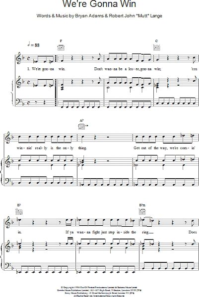 open zoom image for We're Gonna Win - Piano/Vocal/Guitar, New, Main