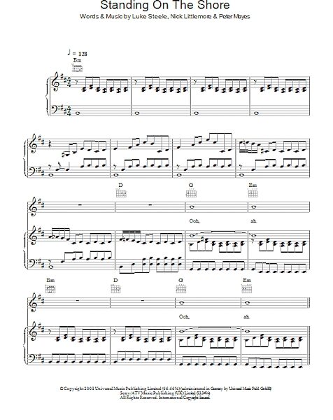 open zoom image for Standing On The Shore - Piano/Vocal/Guitar, New, Main