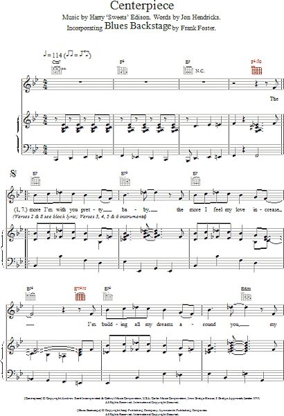 open zoom image for Centerpiece / Blues Backstage - Piano/Vocal/Guitar, New, Main