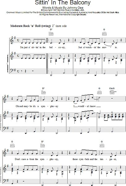 open zoom image for Sittin' In The Balcony - Piano/Vocal/Guitar, New, Main