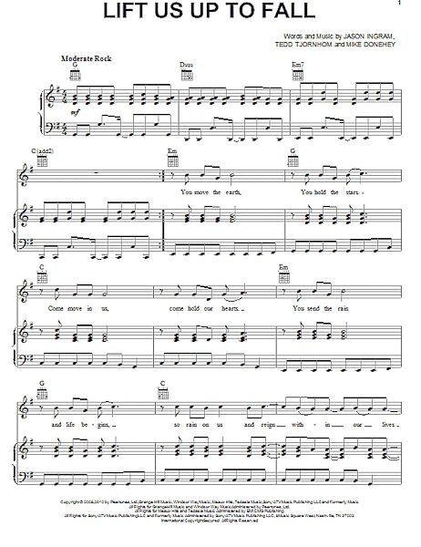 open zoom image for Lift Us Up To Fall - Piano/Vocal/Guitar, New, Main