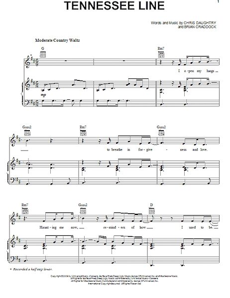 open zoom image for Tennessee Line - Piano/Vocal/Guitar, New, Main