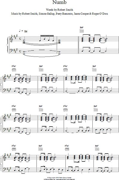 open zoom image for Numb - Piano/Vocal/Guitar, New, Main