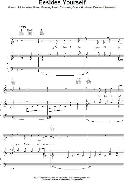 open zoom image for Besides Yourself - Piano/Vocal/Guitar, New, Main