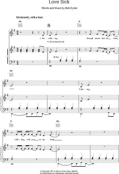 open zoom image for Love Sick - Piano/Vocal/Guitar, New, Main