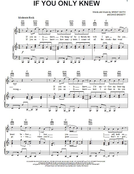 open zoom image for If You Only Knew - Piano/Vocal/Guitar, New, Main