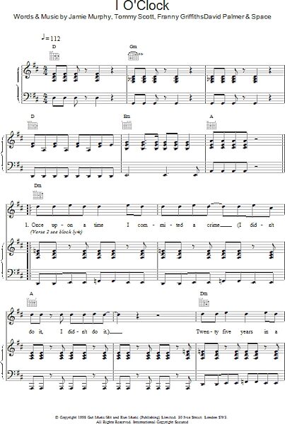 open zoom image for I O'Clock - Piano/Vocal/Guitar, New, Main