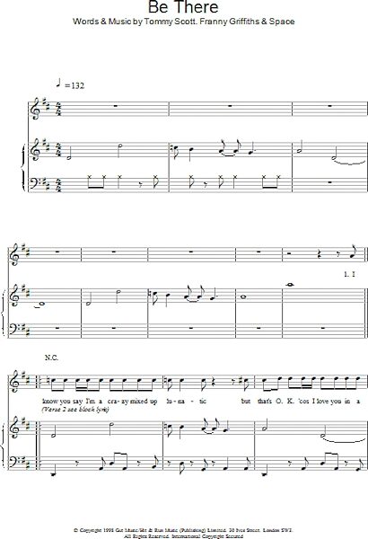 open zoom image for Be There - Piano/Vocal/Guitar, New, Main