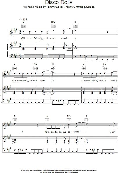 open zoom image for Disco Dolly - Piano/Vocal/Guitar, New, Main