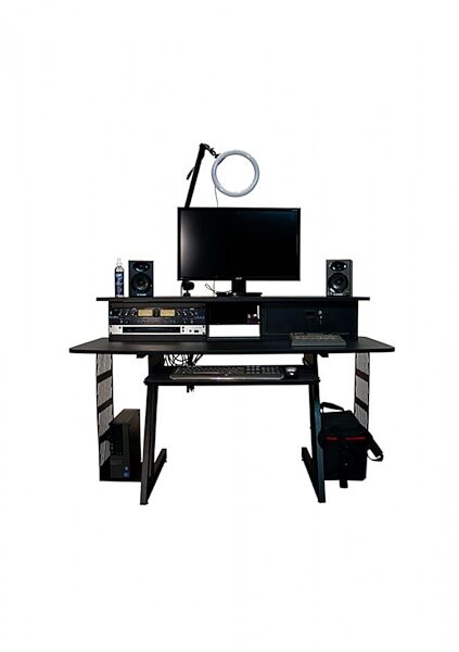 open zoom image for On-Stage WS7700 Large Studio Workstation, Black, WS7700B, Action Position Back