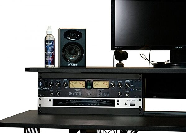 open zoom image for On-Stage WS7700 Large Studio Workstation, Black, WS7700B, Action Position Back