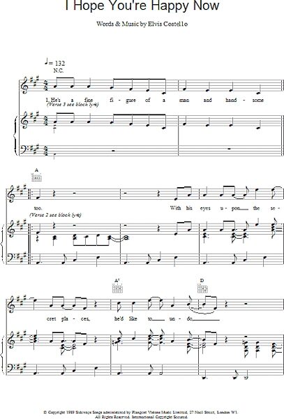 open zoom image for I Hope You're Happy Now - Piano/Vocal/Guitar, New, Main
