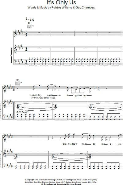 open zoom image for It's Only Us - Piano/Vocal/Guitar, New, Main