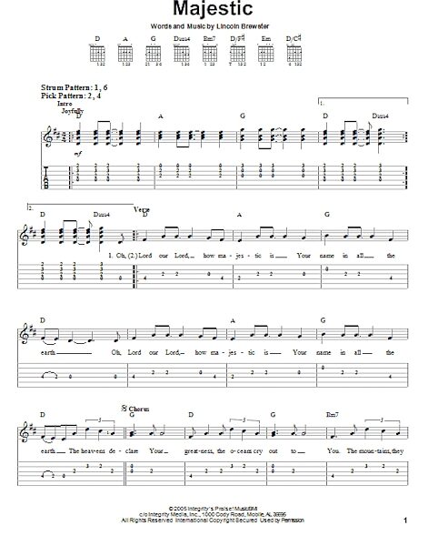 open zoom image for Majestic - Easy Guitar with TAB, New, Main