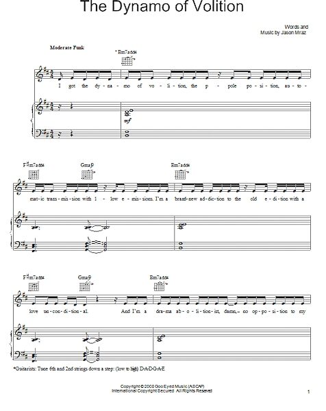open zoom image for The Dynamo Of Volition - Piano/Vocal/Guitar, New, Main
