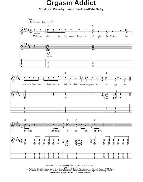open zoom image for Orgasm Addict - Guitar Tab Play-Along, New, Main