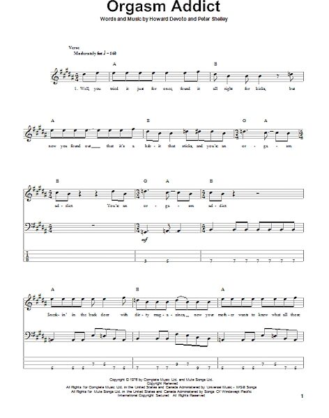 open zoom image for Orgasm Addict - Bass Tab, New, Main