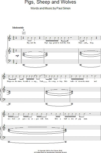 open zoom image for Pigs, Sheep And Wolves - Piano/Vocal/Guitar, New, Main