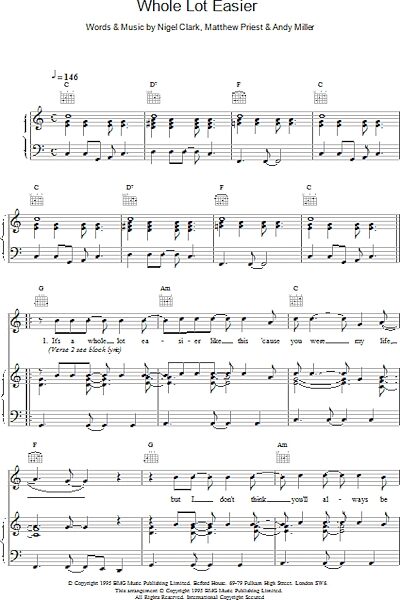 open zoom image for Whole Lot Easier - Piano/Vocal/Guitar, New, Main