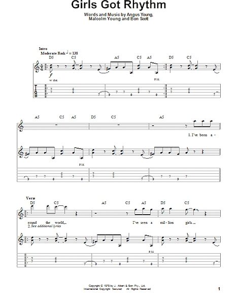 open zoom image for Girls Got Rhythm - Guitar Tab Play-Along, New, Main