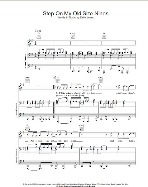 open zoom image for Step On My Old Size Nines - Piano/Vocal/Guitar, New, Main