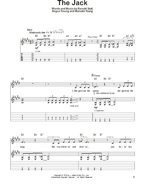 open zoom image for The Jack - Guitar Tab Play-Along, New, Main