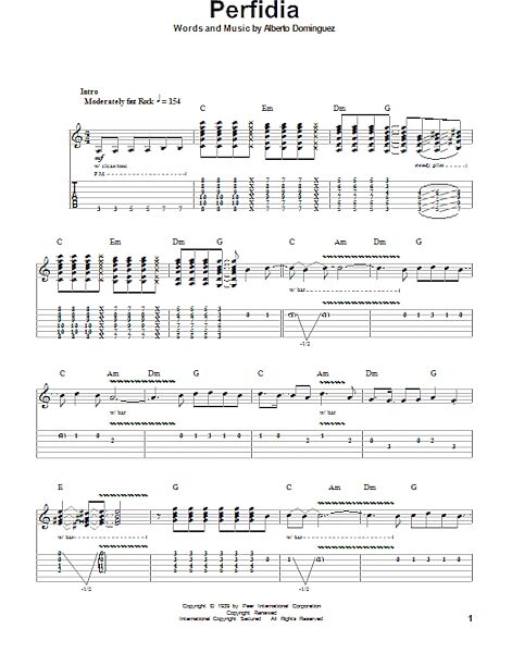 open zoom image for Perfidia - Guitar Tab Play-Along, New, Main