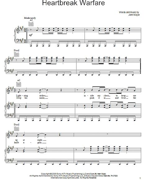 open zoom image for Heartbreak Warfare - Piano/Vocal/Guitar, New, Main