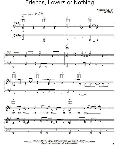 open zoom image for Friends, Lovers Or Nothing - Piano/Vocal/Guitar, New, Main
