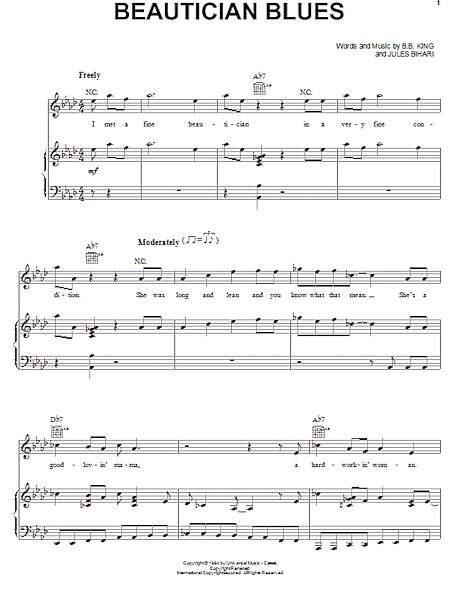 open zoom image for Beautician Blues - Piano/Vocal/Guitar, New, Main