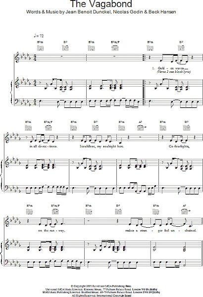 open zoom image for The Vagabond - Piano/Vocal/Guitar, New, Main