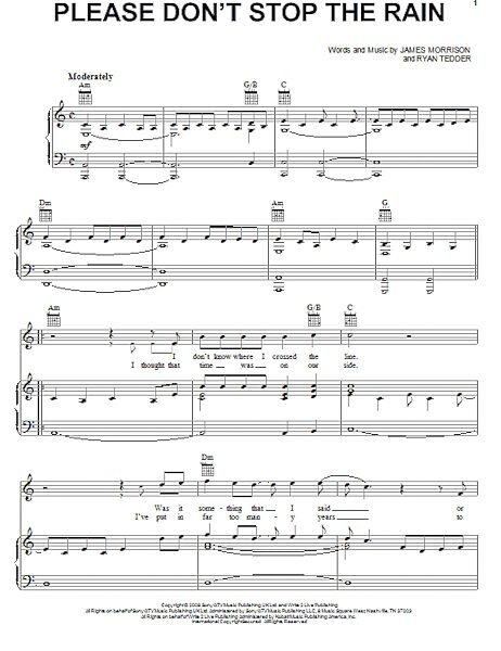 open zoom image for Please Don't Stop The Rain - Piano/Vocal/Guitar, New, Main