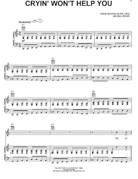 open zoom image for Cryin' Won't Help You - Piano/Vocal/Guitar, New, Main
