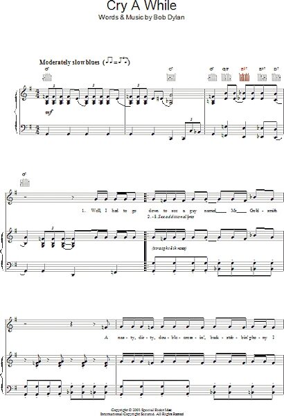 open zoom image for Cry A While - Piano/Vocal/Guitar, New, Main