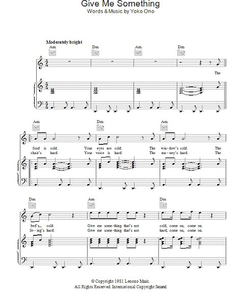 open zoom image for Give Me Something - Piano/Vocal/Guitar, New, Main