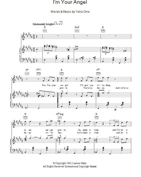 open zoom image for I'm Your Angel - Piano/Vocal/Guitar, New, Main