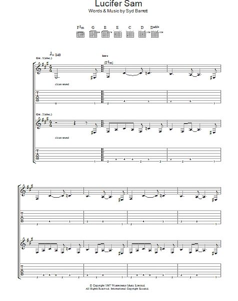 open zoom image for Lucifer Sam - Guitar TAB, New, Main