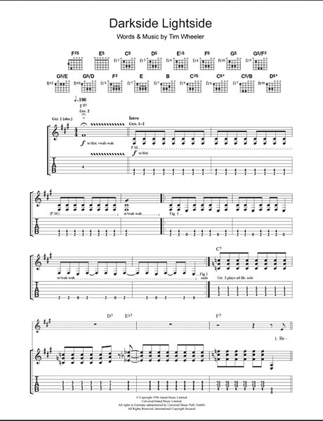 open zoom image for Darkside Lightside - Guitar TAB, New, Main