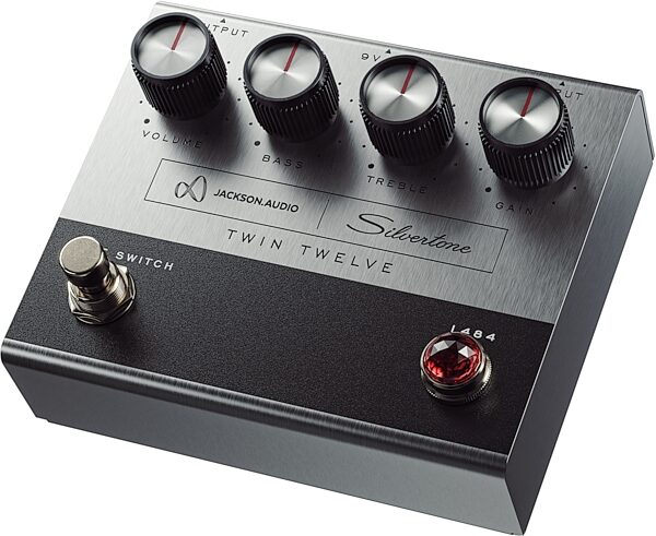 open zoom image for Jackson Audio Silvertone 1484 Twin Twelve Preamp Pedal, Classic Silver, Action Position Back