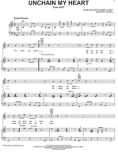 open zoom image for Unchain My Heart - Piano/Vocal/Guitar, New, Main