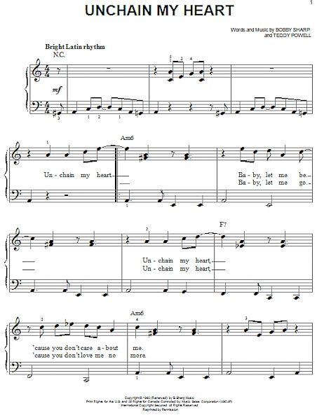 open zoom image for Unchain My Heart - Easy Piano, New, Main