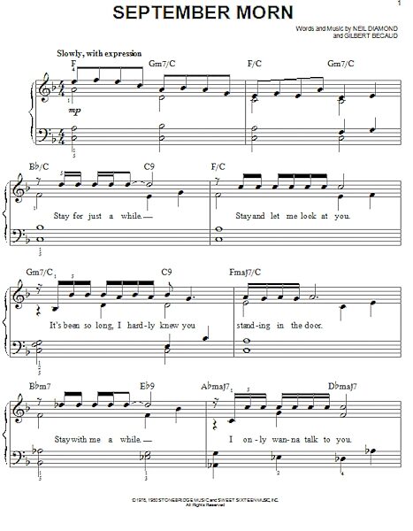 open zoom image for September Morn - Easy Piano, New, Main